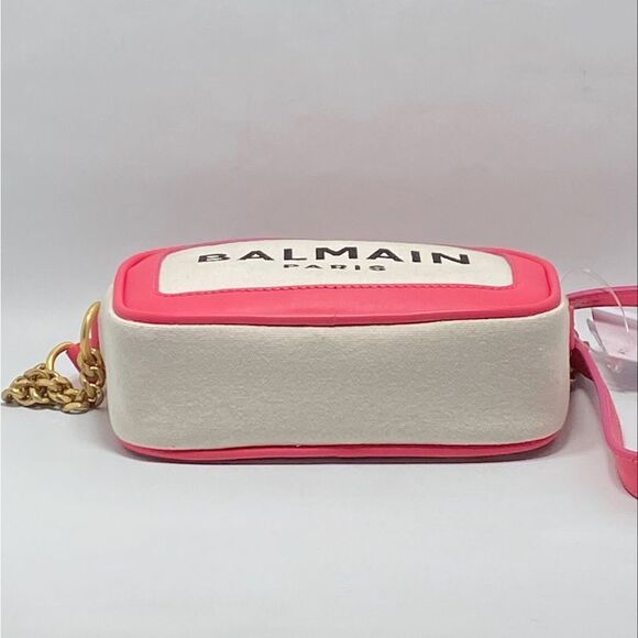 Balmain B-Army 18 Canvas Logo Camera Bag - Picture 5 of 14